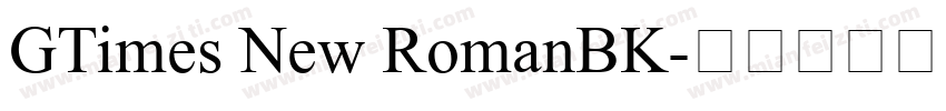 GTimes New RomanBK字体转换